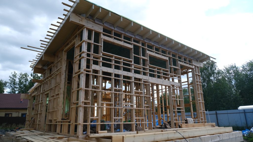 Постройка каркасного дома под заказ в п.Журавли